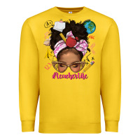 Lemon afro messy bun teacherlife Premium Sweatshirt - texasbilliewilder