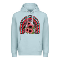 Blue Mist valentines sunflower rainbow Premium Hoodie - JahusDesignShop