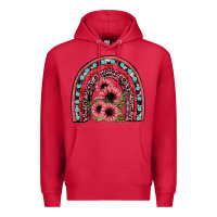 Cardinal valentines sunflower rainbow Premium Hoodie - JahusDesignShop
