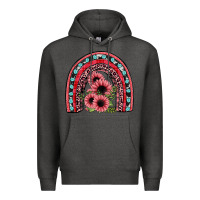 Charcoal Heather valentines sunflower rainbow Premium Hoodie - JahusDesignShop