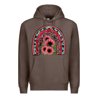 Coffee valentines sunflower rainbow Premium Hoodie - JahusDesignShop