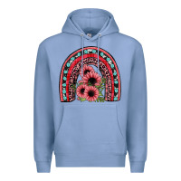 Colony Blue valentines sunflower rainbow Premium Hoodie - JahusDesignShop