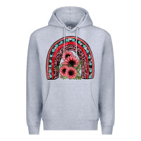 Heather Grey valentines sunflower rainbow Premium Hoodie - JahusDesignShop
