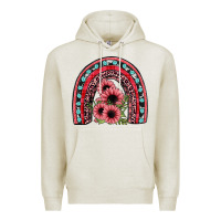 Oatmeal Heather valentines sunflower rainbow Premium Hoodie - JahusDesignShop