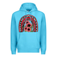 Ocean Blue valentines sunflower rainbow Premium Hoodie - JahusDesignShop