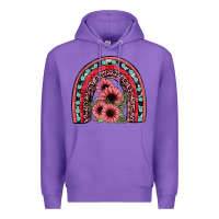 Purple valentines sunflower rainbow Premium Hoodie - JahusDesignShop