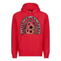 Red valentines sunflower rainbow Premium Hoodie - JahusDesignShop