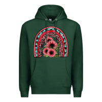 Sports Green valentines sunflower rainbow Premium Hoodie - JahusDesignShop