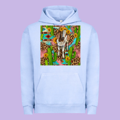 Western Boer Goat Seamless Pattern Urban Hoodie Designed By Bundleandbundleshop