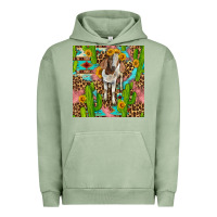 Pigment Oil Green western boer goat seamless pattern Urban Hoodie - BundleAndBundleShop