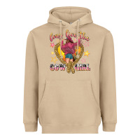 Mushroom long live the cowgirl Heavyweight Hoodie - texasbilliewilder
