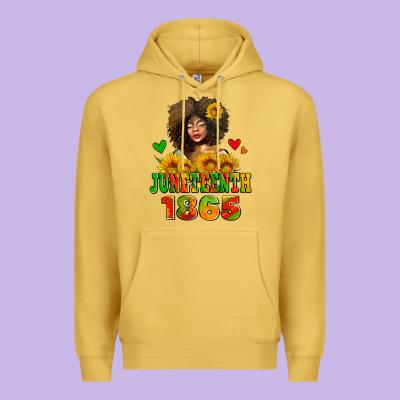 Afro Woman Juneteenth 1865 Premium Hoodie Designed By Adodesignshop