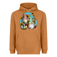 Meerkat Easter Gnomes Egg Sunflowers Truck Heavyweight Hoodie - RanaPortraitStore