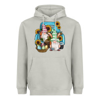Moon Dust Easter Gnomes Egg Sunflowers Truck Heavyweight Hoodie - RanaPortraitStore