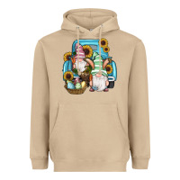 Mushroom Easter Gnomes Egg Sunflowers Truck Heavyweight Hoodie - RanaPortraitStore