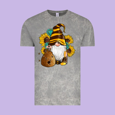 Western Bee Gnomes Beehive Honey Sunflowers Gemstone Vintage Tee Designed By Artiststas