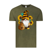 Vintage Olive western bee gnomes beehive honey sunflowers gemstone Vintage Tee - Artiststas