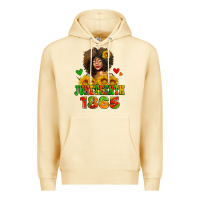 Pina Colada afro woman juneteenth 1865 Premium Hoodie - AdoDesignShop