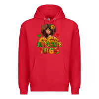Red afro woman juneteenth 1865 Premium Hoodie - AdoDesignShop