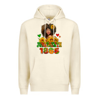 Sandshell afro woman juneteenth 1865 Premium Hoodie - AdoDesignShop