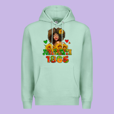 Afro Woman Juneteenth 1865 Premium Hoodie Designed By Adodesignshop
