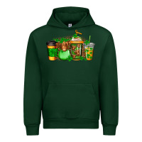 Forest Green longhaired cow st patricks coffee Urban Hoodie - Jasminsmagicworld