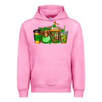 Fuchsia Pink longhaired cow st patricks coffee Urban Hoodie - Jasminsmagicworld