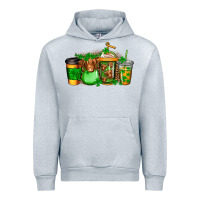 Heather Grey longhaired cow st patricks coffee Urban Hoodie - Jasminsmagicworld