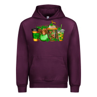 Mauve Wine longhaired cow st patricks coffee Urban Hoodie - Jasminsmagicworld