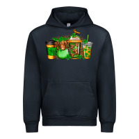 Navy longhaired cow st patricks coffee Urban Hoodie - Jasminsmagicworld
