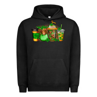 Pigment Black longhaired cow st patricks coffee Urban Hoodie - Jasminsmagicworld