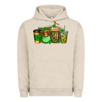 Pigment French Oak longhaired cow st patricks coffee Urban Hoodie - Jasminsmagicworld