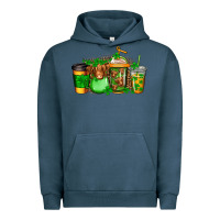 Pigment Midnight Navy longhaired cow st patricks coffee Urban Hoodie - Jasminsmagicworld