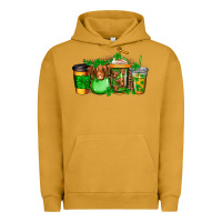 Pigment Peanut Butter longhaired cow st patricks coffee Urban Hoodie - Jasminsmagicworld