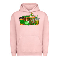 Pigment Salmon longhaired cow st patricks coffee Urban Hoodie - Jasminsmagicworld