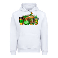 White longhaired cow st patricks coffee Urban Hoodie - Jasminsmagicworld