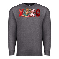 Charcoal Heather xoxo cupid Premium Sweatshirt - RanaPortraitStore