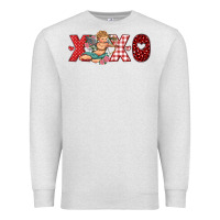 Oatmeal Heather xoxo cupid Premium Sweatshirt - RanaPortraitStore