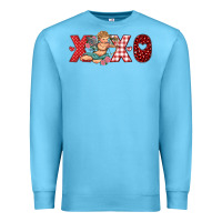 Ocean Blue xoxo cupid Premium Sweatshirt - RanaPortraitStore