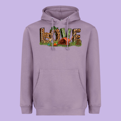 Love Camping Heavyweight Hoodie Designed By Texasbilliewilder