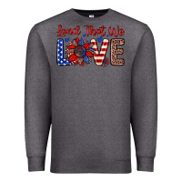 Charcoal Heather land that we love Premium Sweatshirt - Zillion Design Studio