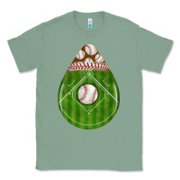 Sage baseball and western roses teardrop Classic Tee - BundleAndBundleShop