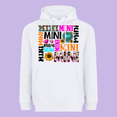 Mini Gemstone Sunflower Heavyweight Hoodie Designed By Texasbilliewilder