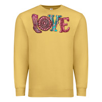 Antique Gold valentine's day love with boots and gemstone Premium Sweatshirt - RanaPortraitStore