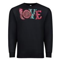 Black valentine's day love with boots and gemstone Premium Sweatshirt - RanaPortraitStore