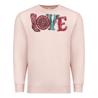 Pale Pink valentine's day love with boots and gemstone Premium Sweatshirt - RanaPortraitStore