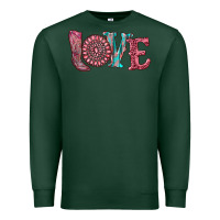 Sports Green valentine's day love with boots and gemstone Premium Sweatshirt - RanaPortraitStore