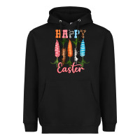 Black Happy Easter Heavyweight Hoodie - RanaPortraitStore
