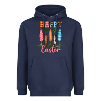 Navy Happy Easter Heavyweight Hoodie - RanaPortraitStore