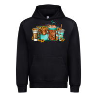 Black longhaired cow coffee cups Urban Hoodie - Jasminsmagicworld